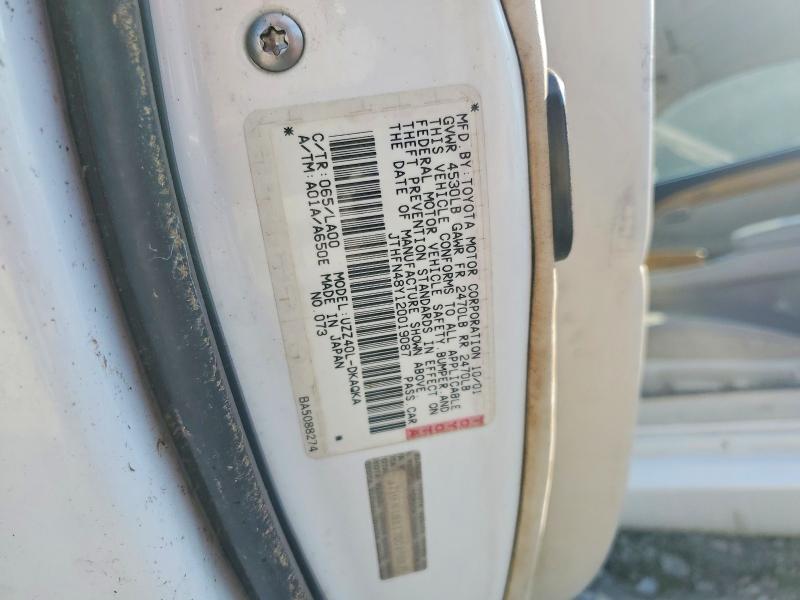 Aukcja sprzedaży 2002 Lexus Sc, vin: JTHFN48Y120019087, numer aukcji: 57027896