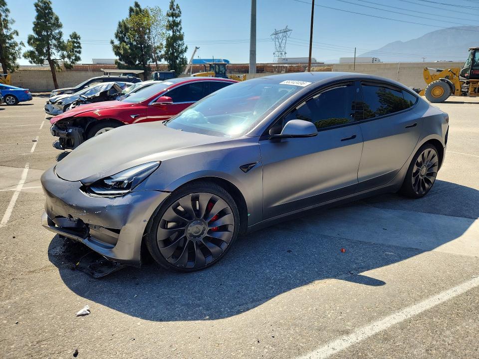 56343496 :رقم المزاد ، 5YJ3E1EC8MF025047 vin ، 2021 Tesla Model 3 مزاد بيع