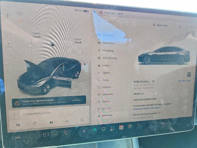 2024 Tesla Model 3 მანქანა იყიდება აუქციონზე, vin: 5YJ3E1EB1RF814705, აუქციონის ნომერი: 58458796