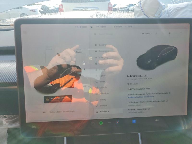 Продажа на аукционе авто 2020 Tesla Model 3, vin: 5YJ3E1EA0LF797037, номер лота: 58250186