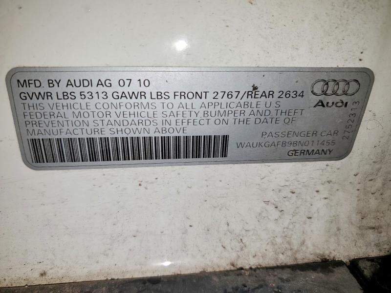 Продаж на аукціоні авто 2011 Audi A6, vin: WAUKGAFB9BN011455, номер лоту: 57862726