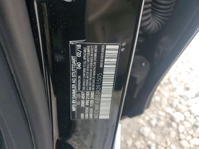 Aukcja sprzedaży 2018 Mercedes-benz C, vin: WDDWF4JB5JR391505, numer aukcji: 56142836