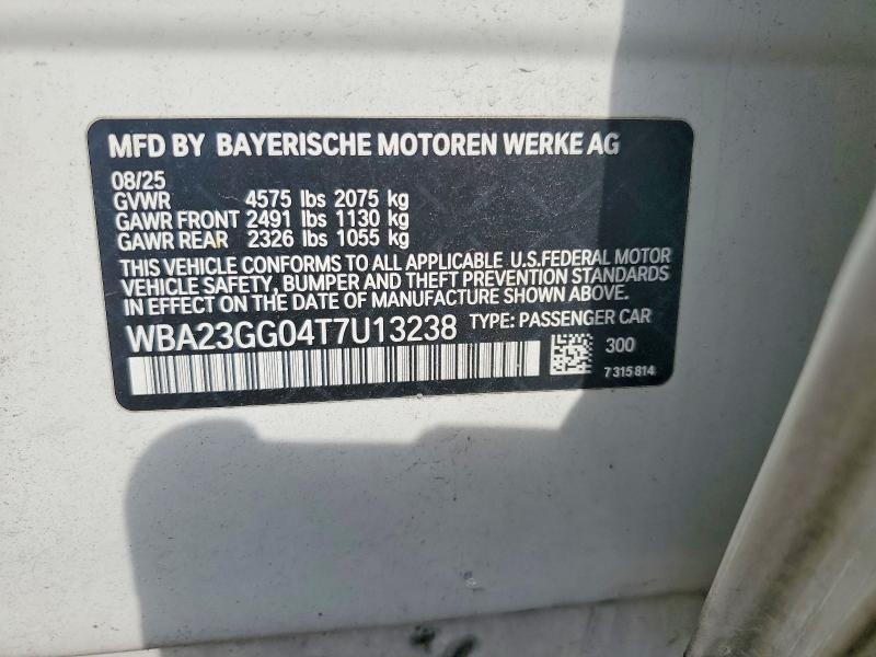 Aukcja sprzedaży 2026 Bmw 228xi, vin: WBA23GG04T7U13238, numer aukcji: 58074726
