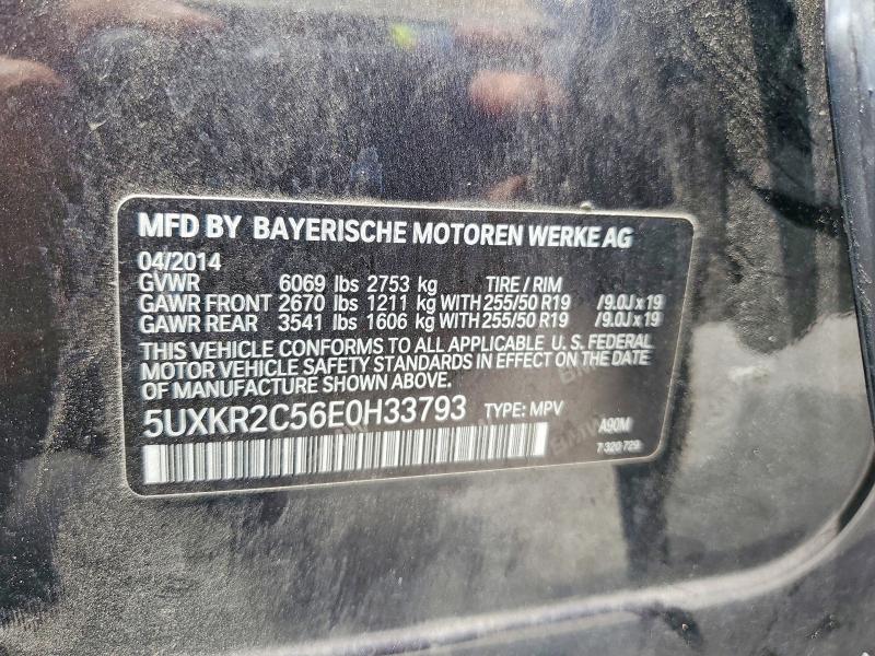 Aukcja sprzedaży 2014 Bmw X5, vin: 5UXKR2C56E0H33793, numer aukcji: 57971106