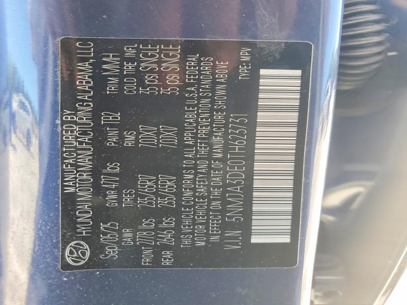 Продаж на аукціоні авто 2026 Hyundai Tucson, vin: 5NMJA3DE0TH623731, номер лоту: 59293586