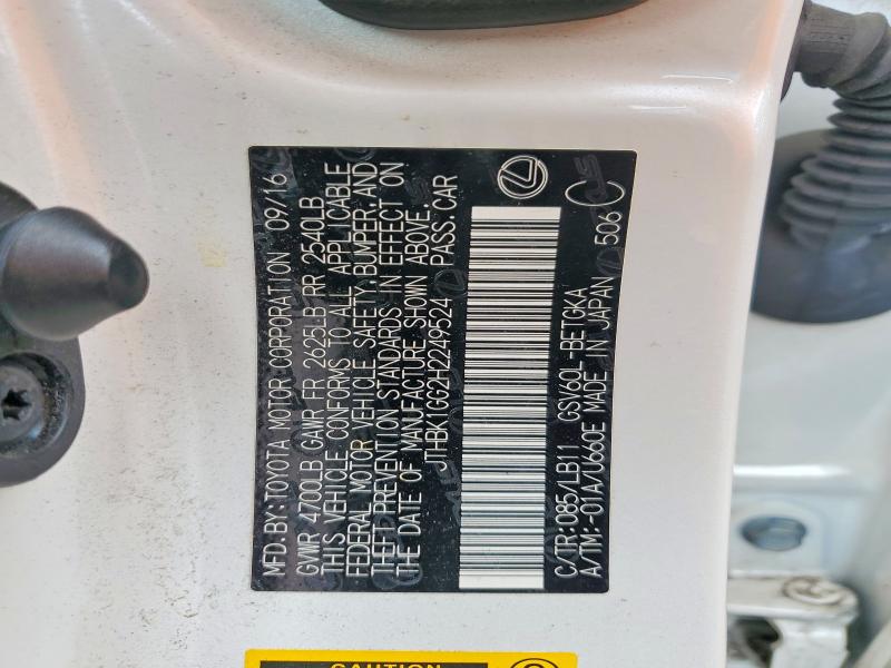 Aukcja sprzedaży 2017 Lexus Es, vin: JTHBK1GG2H2249524, numer aukcji: 57708916