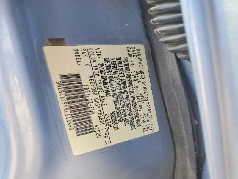 57599726 :رقم المزاد ، 3N1BC1CP4BL511640 vin ، 2011 Nissan Versa مزاد بيع