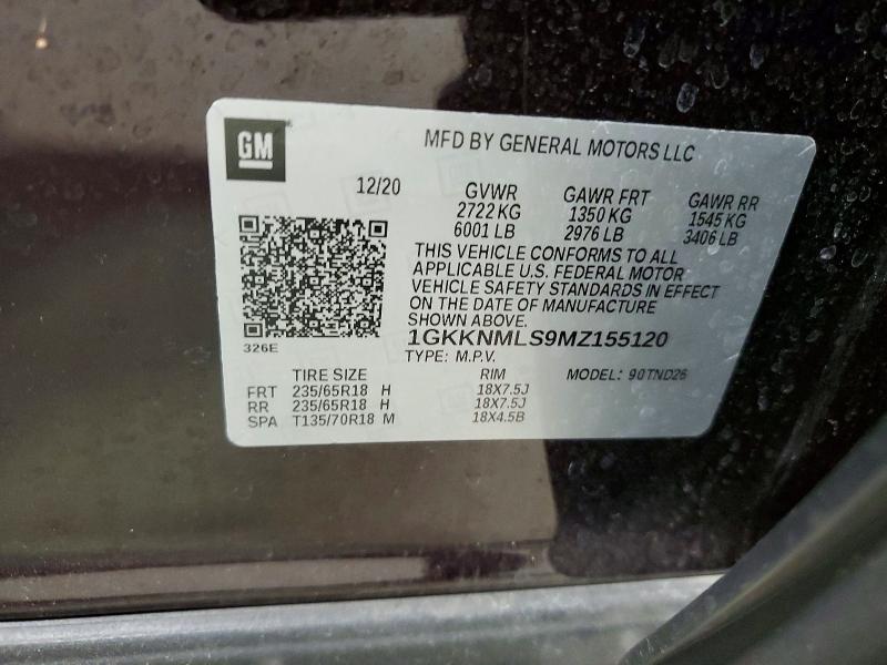Продаж на аукціоні авто 2021 Gmc Acadia, vin: 1GKKNMLS9MZ155120, номер лоту: 57750206
