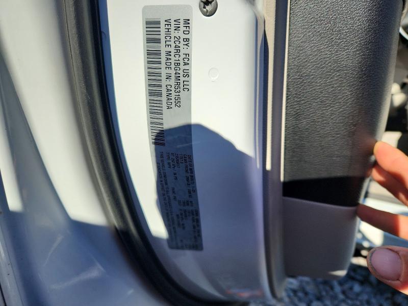 Продаж на аукціоні авто 2021 Chrysler Pacifica, vin: 2C4RC1BG4MR531552, номер лоту: 58013656