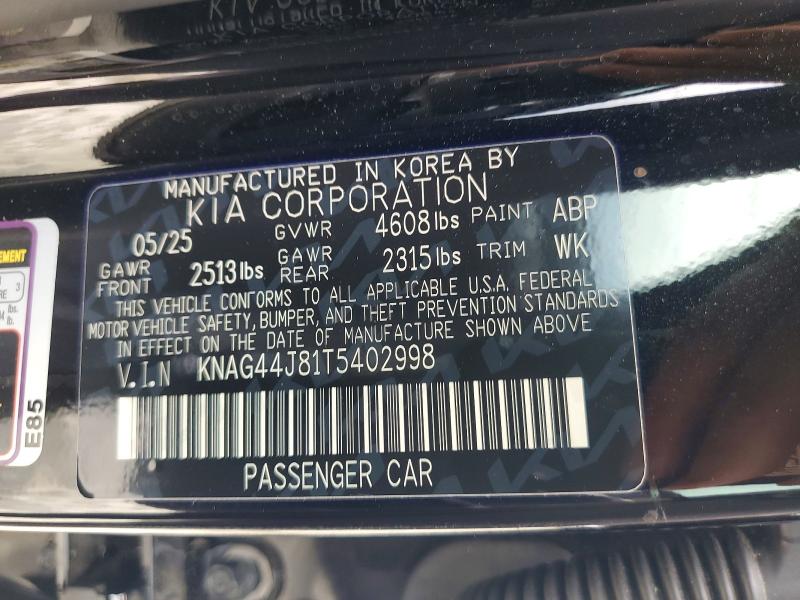 Продаж на аукціоні авто 2026 Kia K5, vin: KNAG44J81T5402998, номер лоту: 57470596