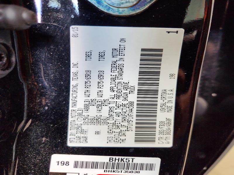 Aukcja sprzedaży 2015 Toyota Tundra, vin: 5TFUY5F1XFX443800, numer aukcji: 57774886