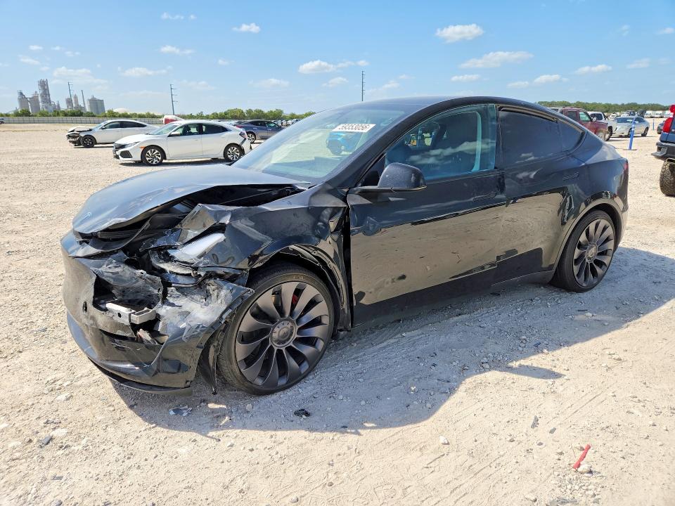 59353056 :رقم المزاد ، 7SAYGDEF3SA377039 vin ، 2025 Tesla Model Y مزاد بيع