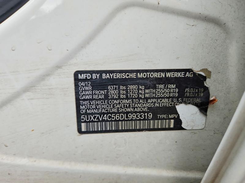 Продаж на аукціоні авто 2013 Bmw X5, vin: 5UXZV4C56DL993319, номер лоту: 58452936