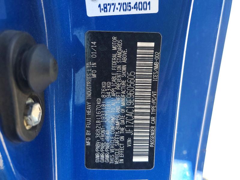 Продаж на аукціоні авто 2014 Subaru Brz, vin: JF1ZCAC19E9605605, номер лоту: 56169396