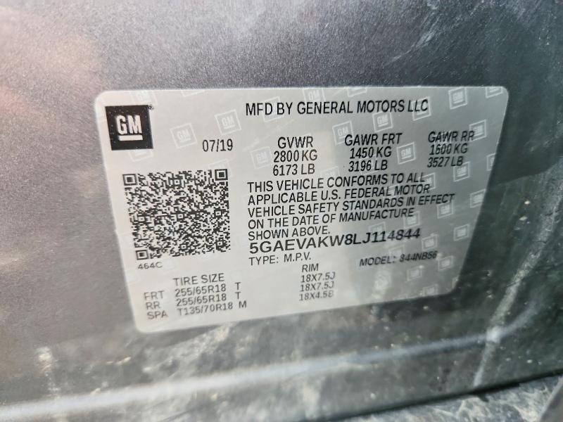 Продаж на аукціоні авто 2020 Buick Enclave, vin: 5GAEVAKW8LJ114844, номер лоту: 57137336