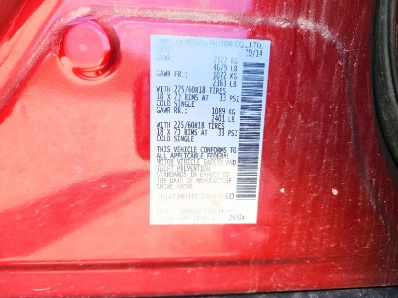 Aukcja sprzedaży 2015 Nissan Rogue, vin: 5N1AT2MV1FC784950, numer aukcji: 54688666