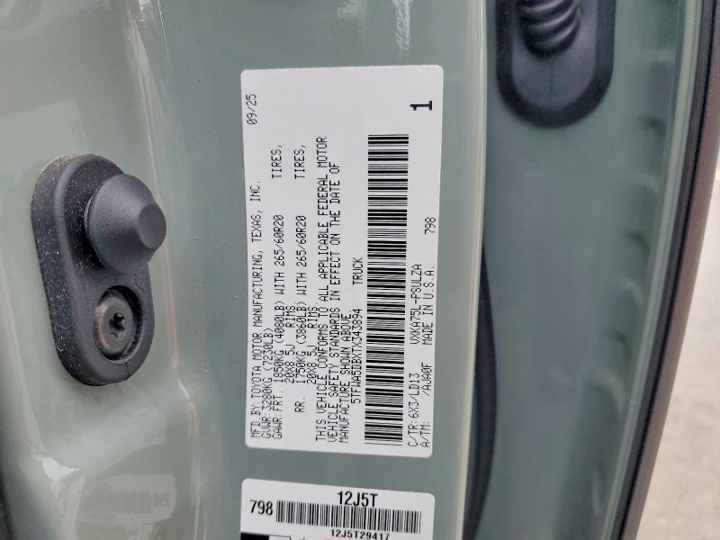 Продаж на аукціоні авто 2026 Toyota Tundra, vin: 5TFWA5DBXTX343894, номер лоту: 85970455