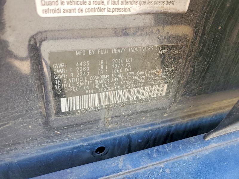 Продажа на аукционе авто 2010 Subaru Legacy, vin: 4S3BMBK65A3233480, номер лота: 56083766