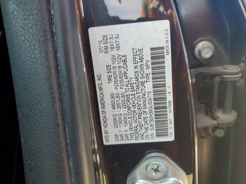 Продажа на аукционе авто 2016 Acura Rdx, vin: 5J8TB3H39GL004775, номер лота: 56656616