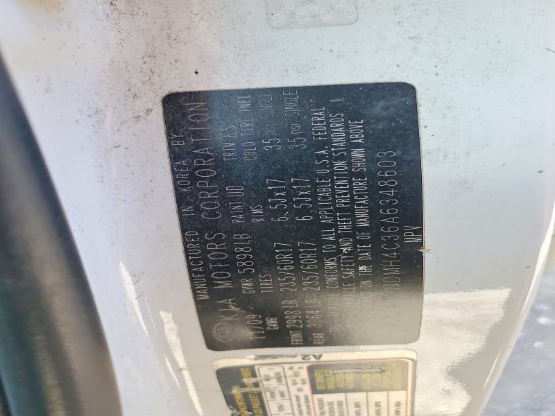 Продажа на аукционе авто 2010 Kia Sedona, vin: KNDMH4C36A6348603, номер лота: 56974796