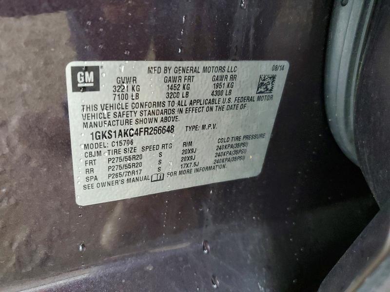 Aukcja sprzedaży 2015 Gmc Yukon, vin: 1GKS1AKC4FR266648, numer aukcji: 57493676