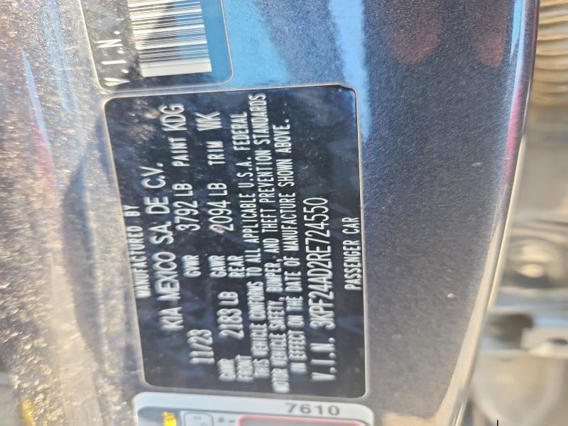 Продажа на аукционе авто 2024 Kia Forte, vin: 3KPF24AD2RE724550, номер лота: 55717616