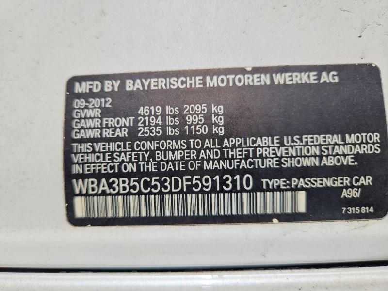 Продаж на аукціоні авто 2013 Bmw 328, vin: WBA3B5C53DF591310, номер лоту: 57836226