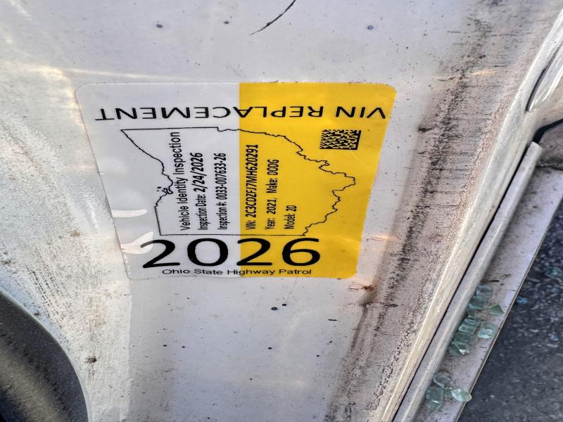 70657345 :رقم المزاد ، 2C3CDZFJ7MH620291 vin ، 2021 Dodge Challenger مزاد بيع