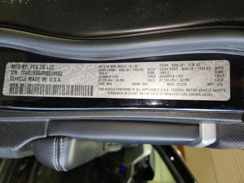 2024 Jeep Grand Cherokee მანქანა იყიდება აუქციონზე, vin: 1C4RJYB60R8518662, აუქციონის ნომერი: 56479626