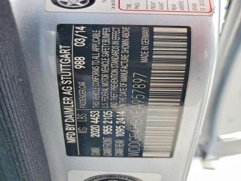 57894356 :رقم المزاد ، WDDGF4HBXEA957897 vin ، 2014 Mercedes-benz C مزاد بيع