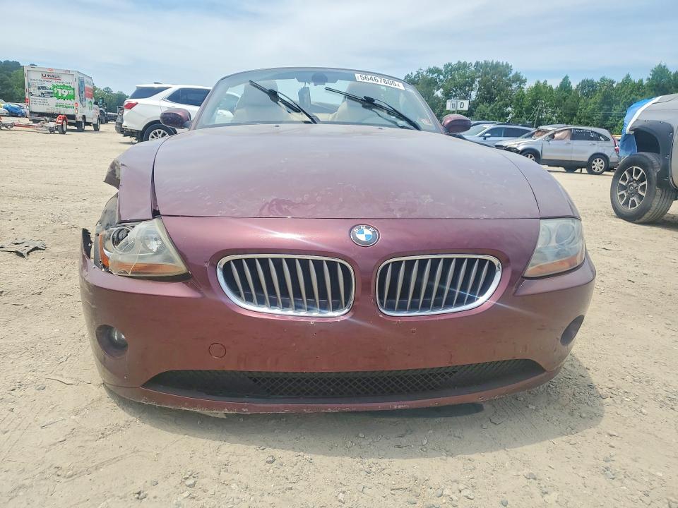 56467806 :رقم المزاد ، 4USBT53404LU06189 vin ، 2004 Bmw Z4 مزاد بيع