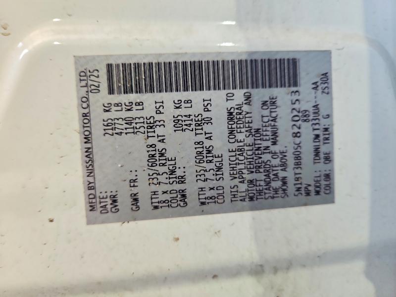 Aukcja sprzedaży 2025 Nissan Rogue, vin: 5N1BT3BB0SC820253, numer aukcji: 57974026