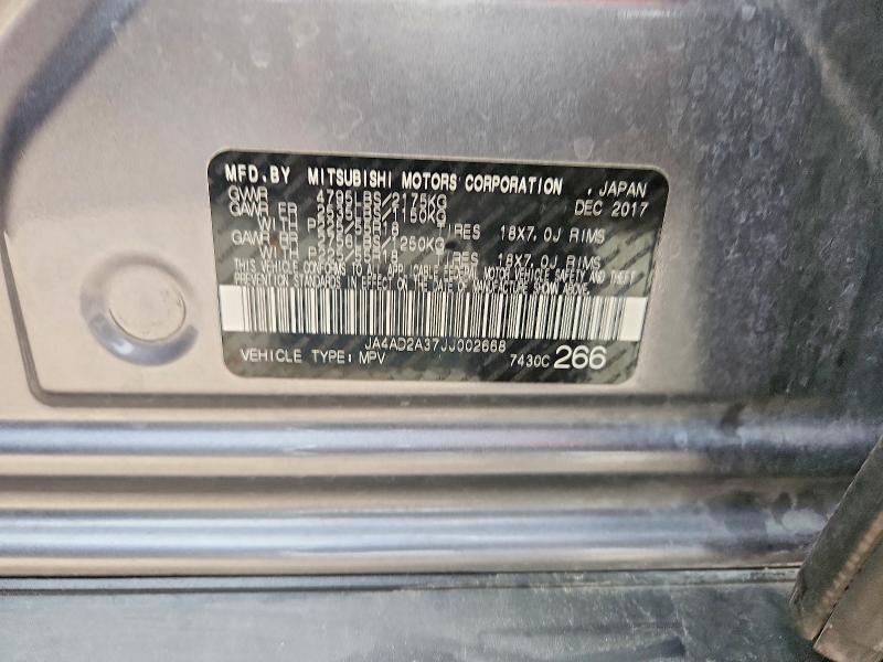 Продаж на аукціоні авто 2018 Mitsubishi Outlander, vin: JA4AD2A37JJ002668, номер лоту: 56056466