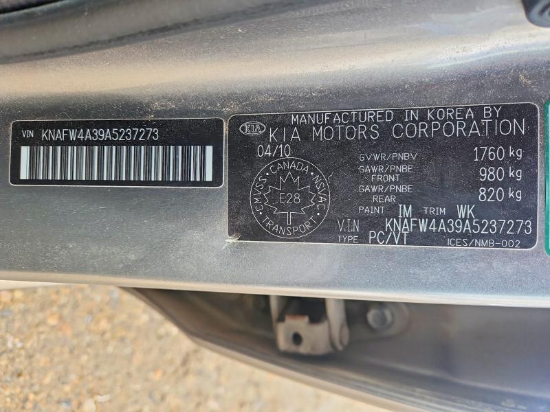 Продажа на аукционе авто 2010 Kia Forte, vin: KNAFW4A39A5237273, номер лота: 57748106