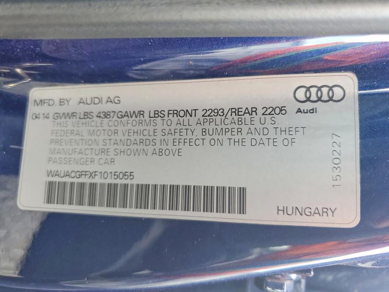 Aukcja sprzedaży 2015 Audi A3, vin: WAUACGFFXF1015055, numer aukcji: 85602945