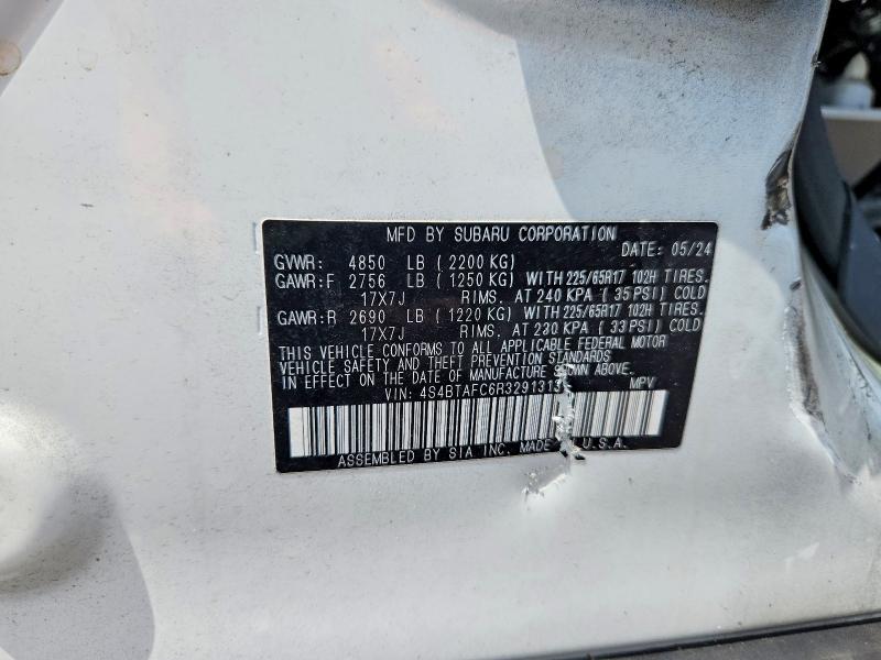 Aukcja sprzedaży 2024 Subaru Outback, vin: 4S4BTAFC6R3291313, numer aukcji: 55517686