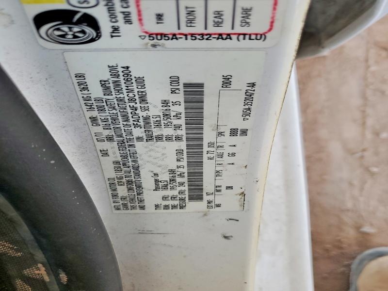 Продажа на аукционе авто 2012 Ford Fiesta, vin: 3FADP4FJ8CM106904, номер лота: 56792266