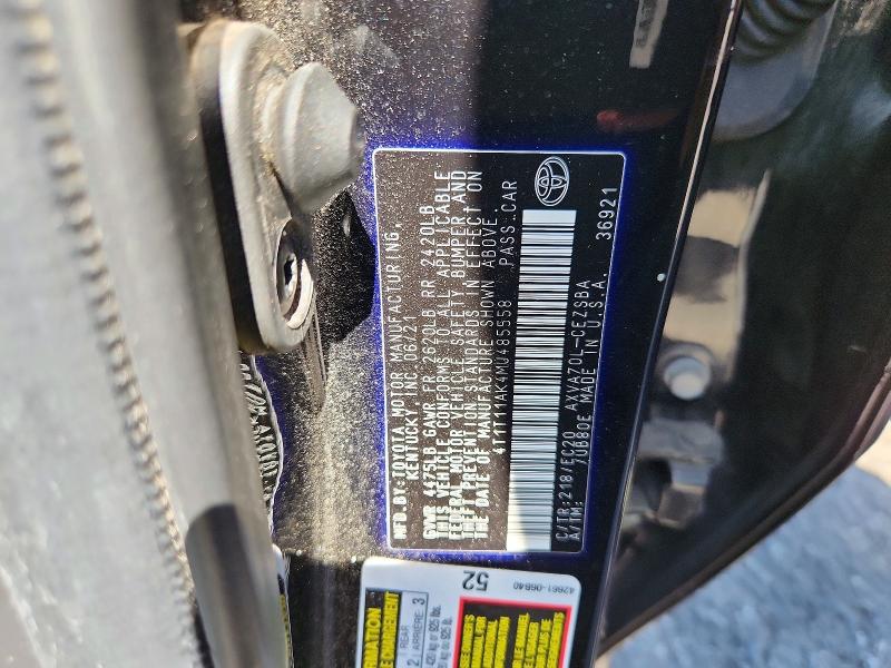 Aukcja sprzedaży 2021 Toyota Camray, vin: 4T1T11AK4MU485558, numer aukcji: 57854046