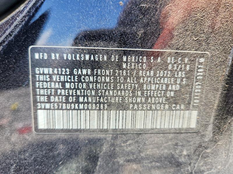 Aukcja sprzedaży 2019 Volkswagen Jetta, vin: 3VWE57BU9KM008269, numer aukcji: 56254106