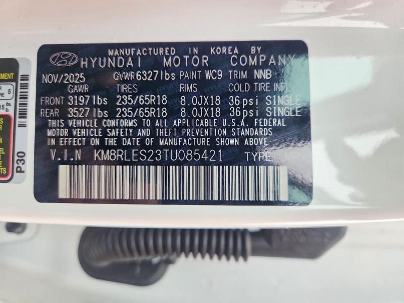 Продажа на аукционе авто 2026 Hyundai Palisade, vin: KM8RLES23TU085421, номер лота: 58577556