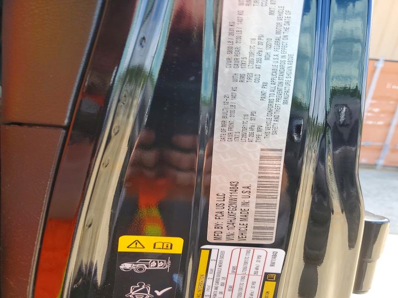 58547076 :رقم المزاد ، 1C4HJXFG2NW114843 vin ، 2022 Jeep Wrangler Unlimited مزاد بيع