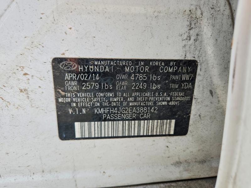 Aukcja sprzedaży 2014 Hyundai Azera, vin: KMHFH4JG2EA388142, numer aukcji: 56268596