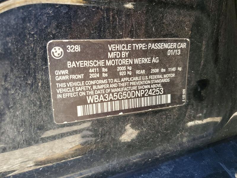 57148656 :رقم المزاد ، WBA3A5G50DNP24253 vin ، 2013 Bmw 328 مزاد بيع