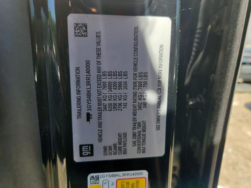 Aukcja sprzedaży 2024 Cadillac Escalade, vin: 1GYS4BKL3RR140000, numer aukcji: 55768616