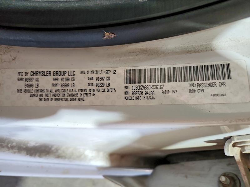 Продаж на аукціоні авто 2013 Dodge Avenger, vin: 1C3CDZAB3DN536167, номер лоту: 58429626