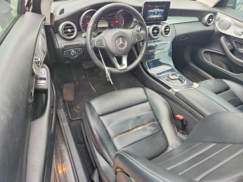 56805906 :رقم المزاد ، WDDWJ4JB1HF509589 vin ، 2017 Mercedes-benz C مزاد بيع