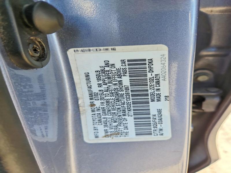 56445776 :رقم المزاد ، 2T1KR32E13C061697 vin ، 2003 Toyota Corolla Matrix مزاد بيع
