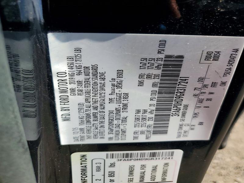 Aukcja sprzedaży 2016 Ford Fusion, vin: 3FA6P0HD9GR317241, numer aukcji: 57059956