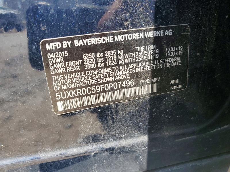 Aukcja sprzedaży 2015 Bmw X5, vin: 5UXKR0C59F0P07496, numer aukcji: 56503026