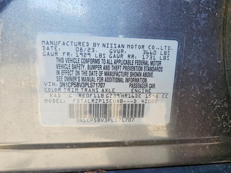 Aukcja sprzedaży 2023 Nissan Kicks, vin: 3N1CP5BV3PL571707, numer aukcji: 55361466